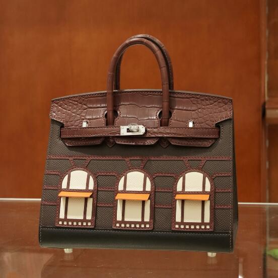 【エルメス HERMES】バーキン フォーブル 20  セリエ ボルドー  シルバー金具（100％手縫）